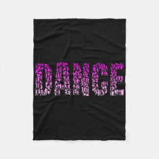 Silhouette Girls Dance Shirt Dancer Shirt Womens D Fleece Blanket