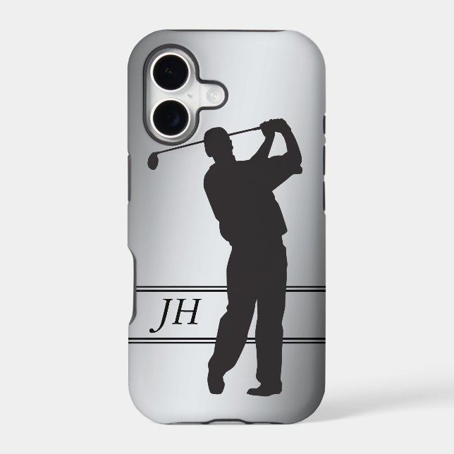 Silhouette Golfer Monogram (Back)
