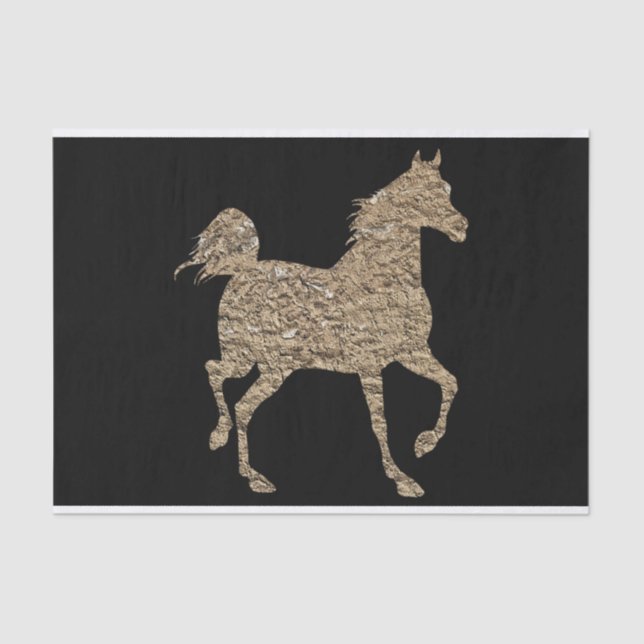 silhouette horse tissue paper (Front)