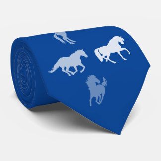 Silhouette Horses | Deep Blue Tie