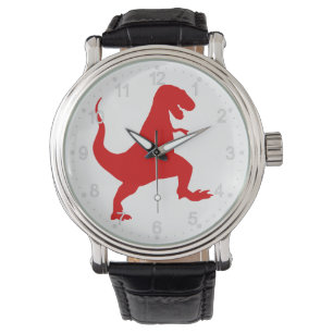 Silhouette illustration of a tyrannosaurus rex watch