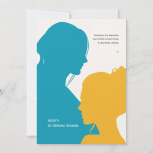 Silhouette International Women's Day Greeting Card