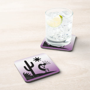 Silhouette Kokopelli Coaster