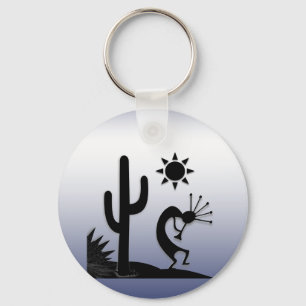 Silhouette Kokopelli Key Ring