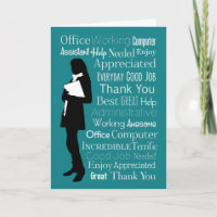Silhouette Lady with Typographic Words