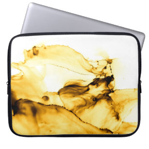 Silhouette landscape of coconut tree ,tropical sun laptop sleeve