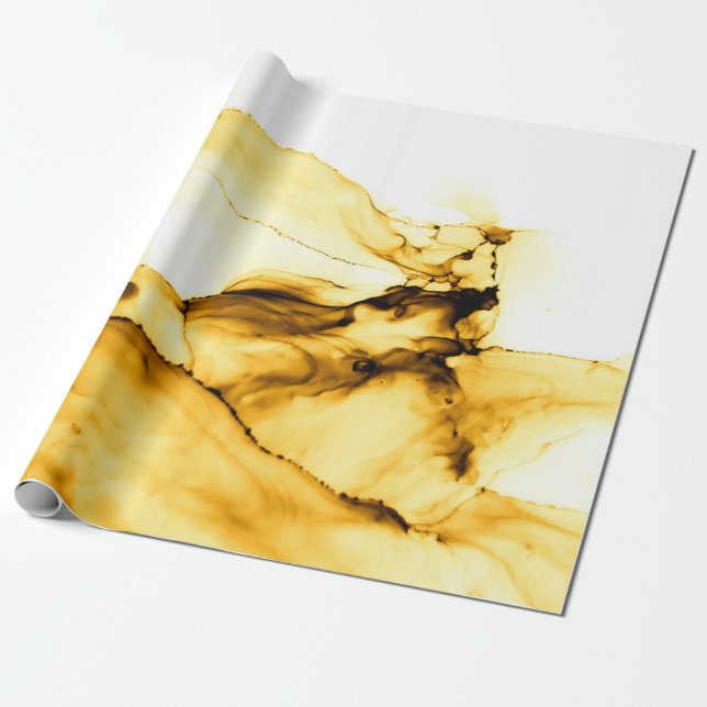 Silhouette landscape of coconut tree ,tropical sun wrapping paper (Unrolled)