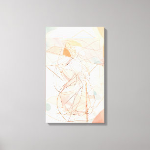 Silhouette Modern Colourful Wrapped Art Canvas Pri