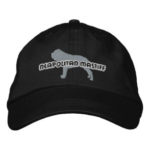 Silhouette Neapolitan Mastiff Embroidered Hat