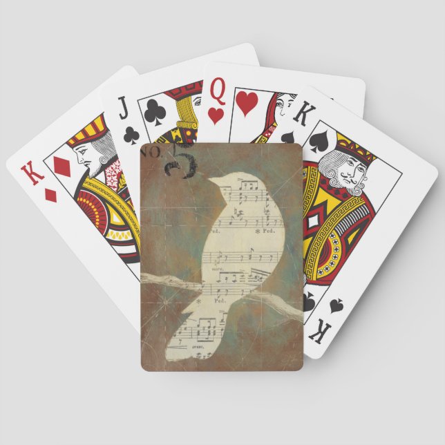 Silhouette of a Bird Playing Cards (Back)