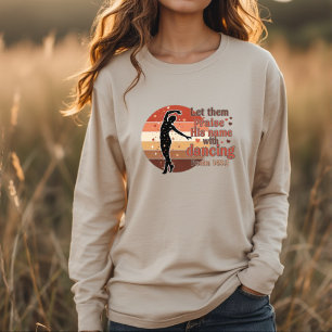 Silhouette of a dancer - Psalm based design Tri-Blend Shirt
