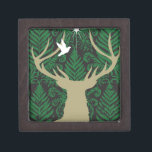 Silhouette of a deer, a dove and a star against a jewellery box<br><div class="desc">ImageID: 42-26233494 / ImageZoo / Corbis / Silhouette of a deer,  a dove and a star against a decorative background /</div>