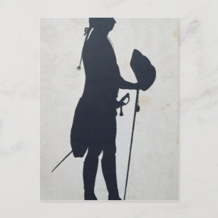 Silhouette of a Man Postcard