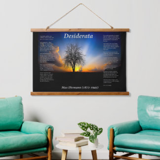 Silhouette of a willow tree hanging tapestry