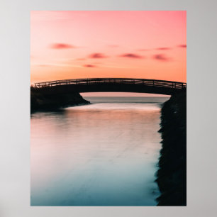 SILHOUETTE OF BRIDGE POSTER