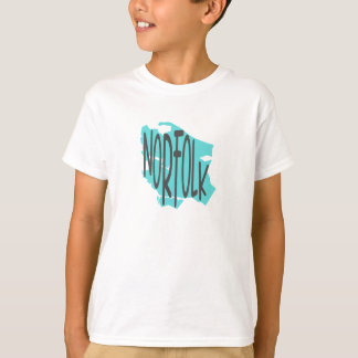 Silhouette of City of Norfolk, VA with NORFOLK T-Shirt