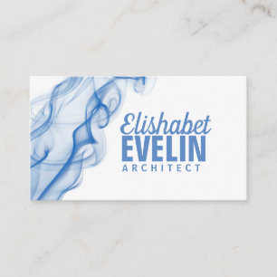 Silhouette Of Coloured Smoke g79 Business Card
