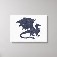 Silhouette of dragon - Choose background colour