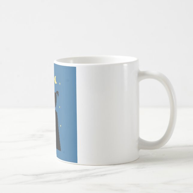 Silhouette of Goat on Mountain Coffee Mug (Right)
