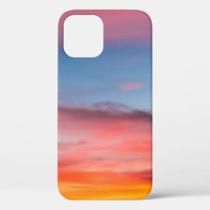 SILHOUETTE OF MOUNTAIN UNDER CLOUDY BLUE SKY PHOTO iPhone 12 CASE