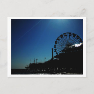 Silhouette of Pier Postcard