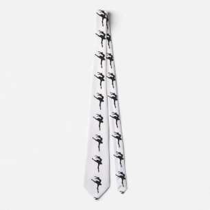 Silhouette of the ballerina tie