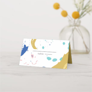 Silhouette of the Bride and Groom Place Card