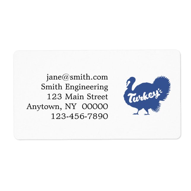 Silhouette of turkey - Choose background colour (Front)