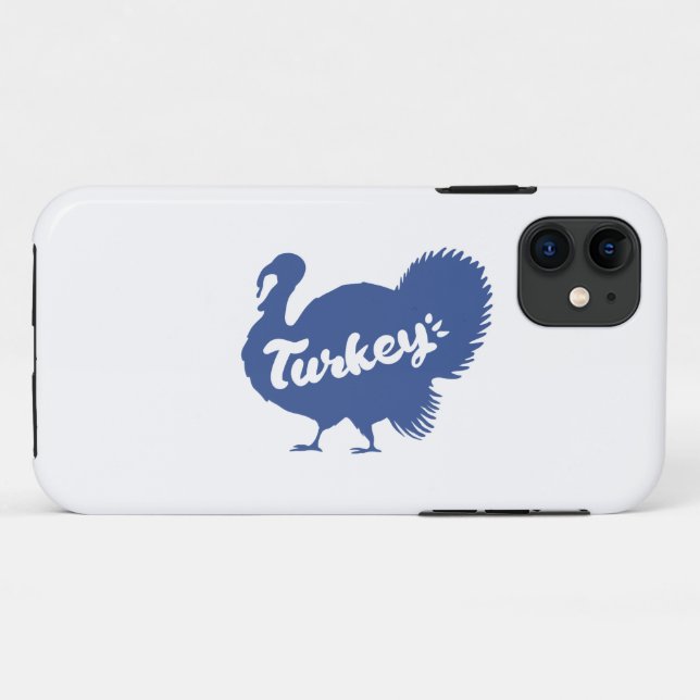 Silhouette of turkey - Choose background colour Case-Mate iPhone Case (Back (Horizontal))