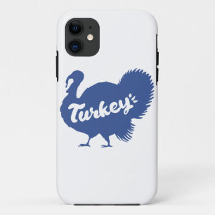 Silhouette of turkey - Choose background colour Case-Mate iPhone Case