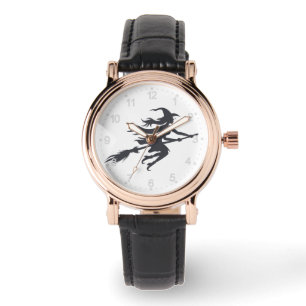 Silhouette of witch - Choose background color Watch