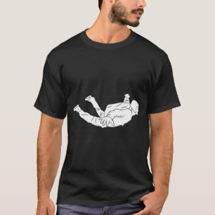 Silhouette Parachuting Skydiver Skydiving Free Fal T-Shirt