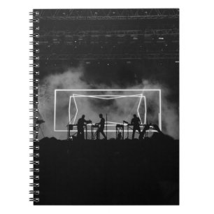 SILHOUETTE PHOTO OF ROCK BAND ON STAGE PERFORMING NOTEBOOK