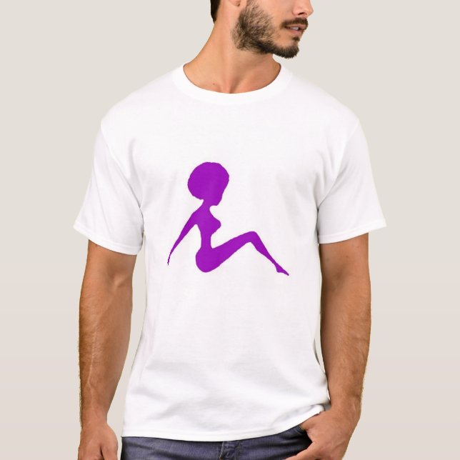 silhouette purple T-Shirt (Front)