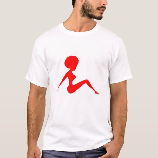 silhouette red T-Shirt (Front)