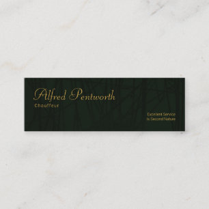Silhouette Reed Plant Lines Chauffeur Mini Business Card