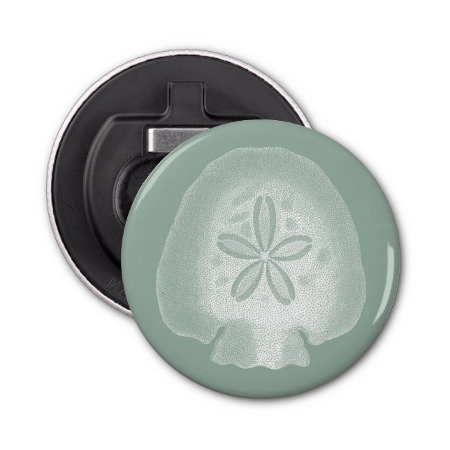 Silhouette Sand Dollar Bottle Opener (Front)