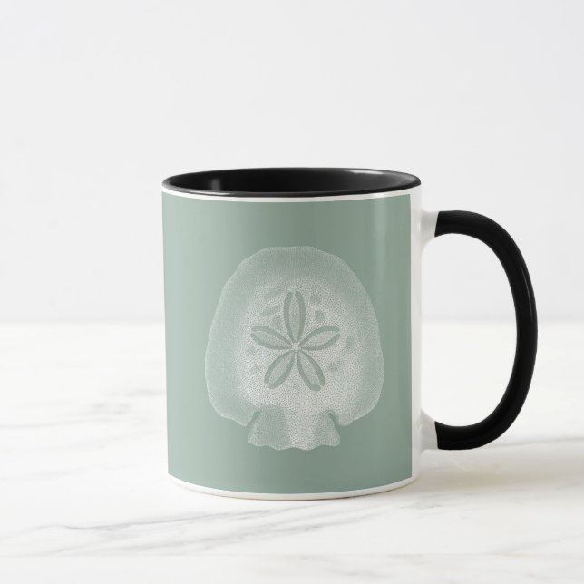Silhouette Sand Dollar Mug (Right)