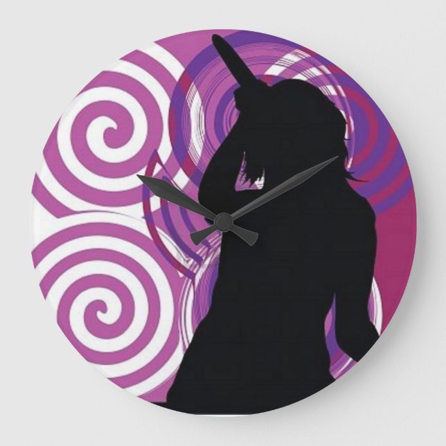 Silhouette Singer Wall Clock (Front)