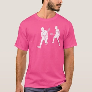 Silhouette Squash Player Racket Ball Racquet Tenni T-Shirt
