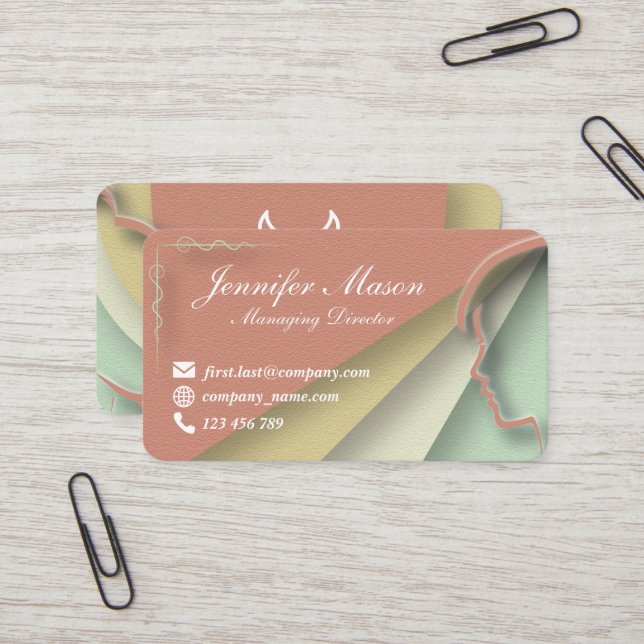 Silhouette Styled business card 59 (Front/Back In Situ)