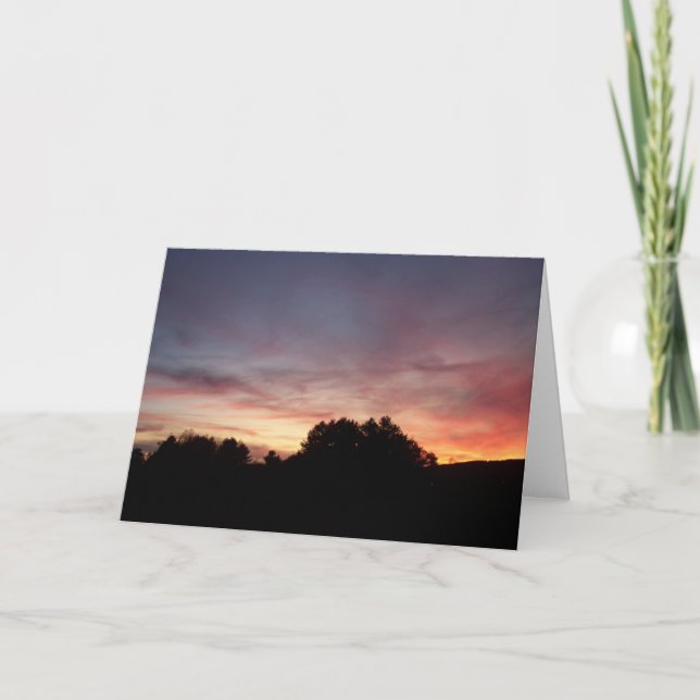 Silhouette Sunset Series 5 Card (Front)