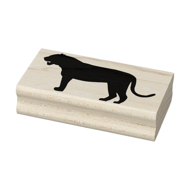 silhouette tiger art stamp (Stamp)