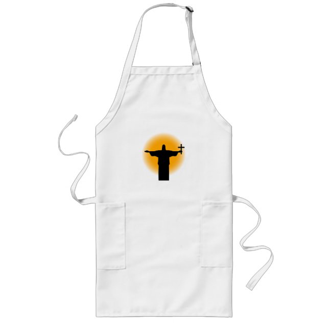 Silhouette with a cross long apron (Front)