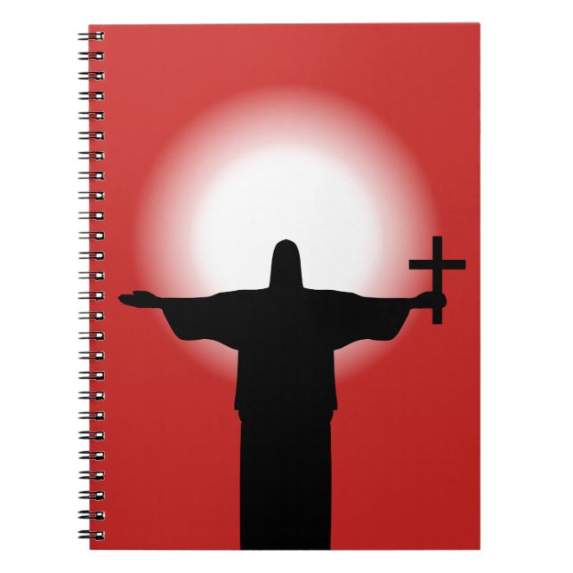 Silhouette with a cross notebook (Front)