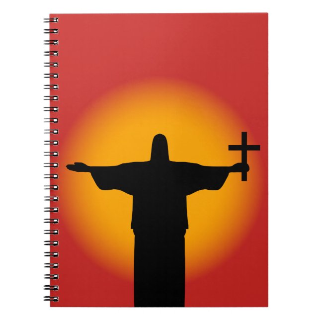 Silhouette with a cross notebook (Front)