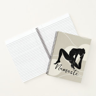 Silhouette yoga meditation journal zen health