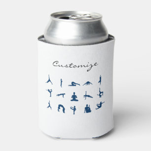 Silhouette Yoga Poses Thunder_Cove Can Cooler