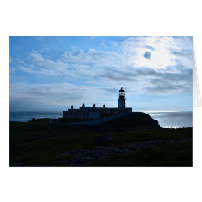 Silhouetted Neist Point Lighthouse (Front Horizontal)
