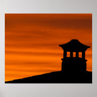 Silhouetted Pagoda